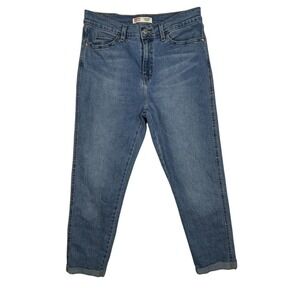Levi's Jeans Womens 8‎ 30x25 Signature Boyfriend Heritage Cropped High Rise Blue